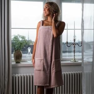 Luin Living Turkish Cotton Spa Dress Dusty Rose L/XL